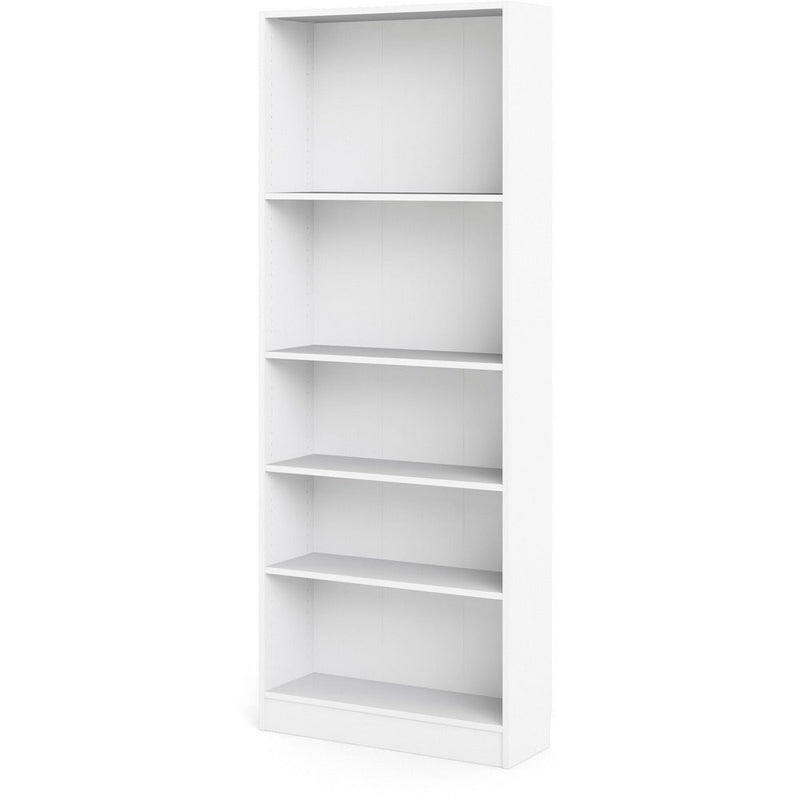 Bassett White Tall Wide Narrow Bookcase With 4 Shelves