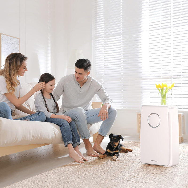 Pro Breeze Ultra-Powerful Air Purifier for Home (Large Rooms) with True HEPA Filter