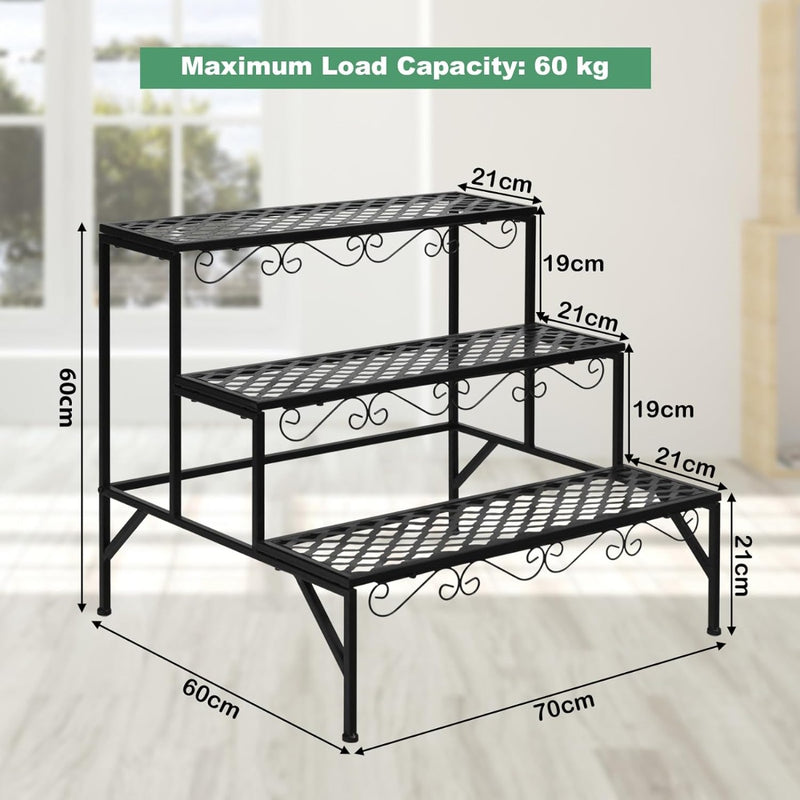 3 Tiers Plant Stand for Garden Patio Balcony