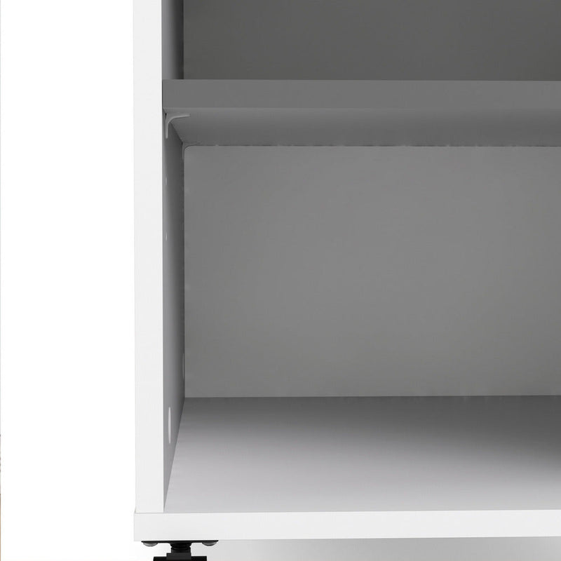 Function Plus White & Grey 2 Drawer + 1 Shelf Mobile Cabinet