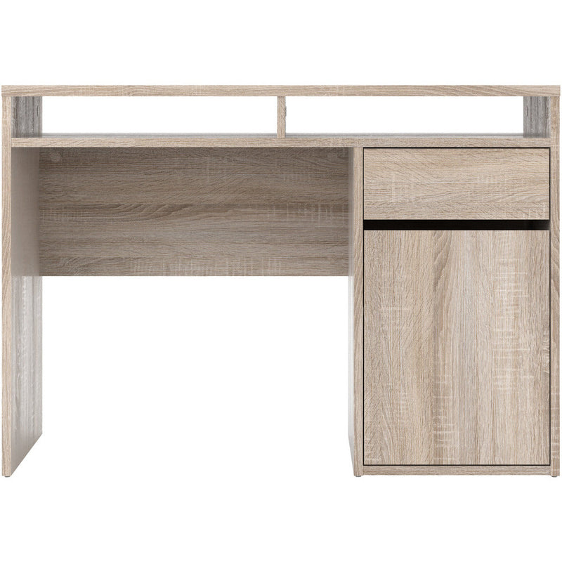 Function Plus Truffle Oak 1 Door 1 Drawer Office Desk