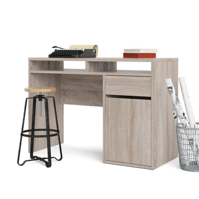 Function Plus Desk 1 Door 1 Drawer in Truffle Oak 71970488CJCJ