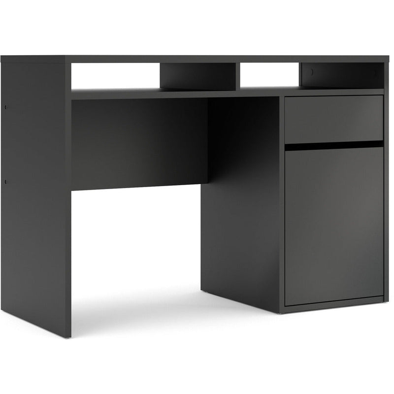 Function Plus Black 1 Door 1 Drawer Office Desk