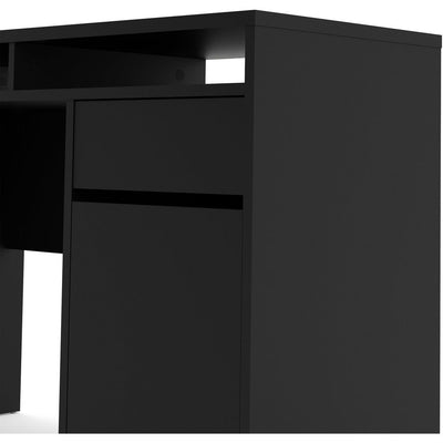 Function Plus Black 1 Door 1 Drawer Office Desk