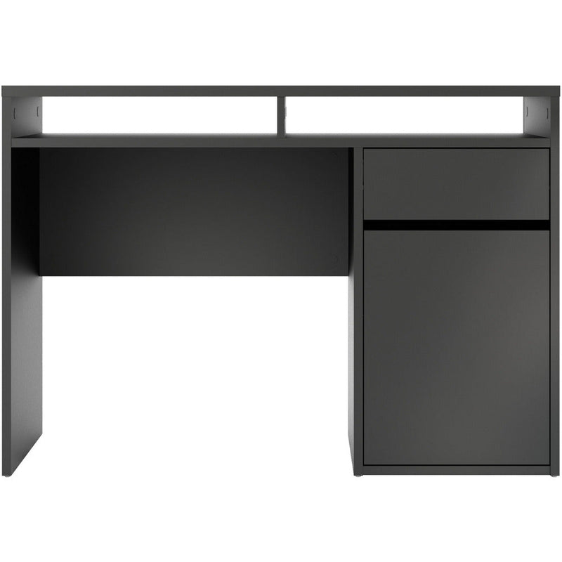 Function Plus Black 1 Door 1 Drawer Office Desk