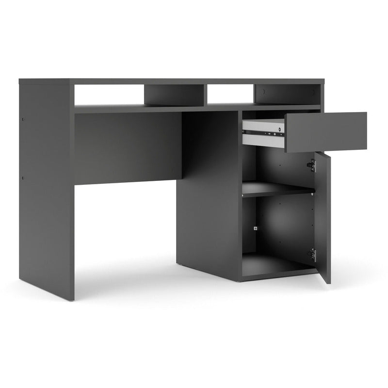 Function Plus Black 1 Door 1 Drawer Office Desk