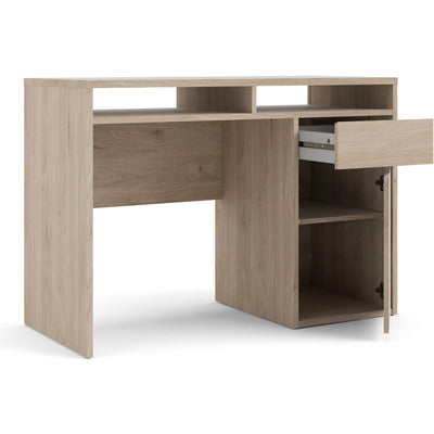 Function Plus Oak 1 Door 1 Drawer Office Desk