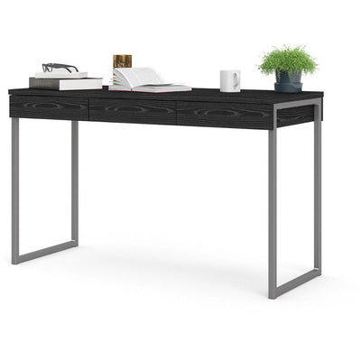 Function Plus Black 3 Drawer Office Desk