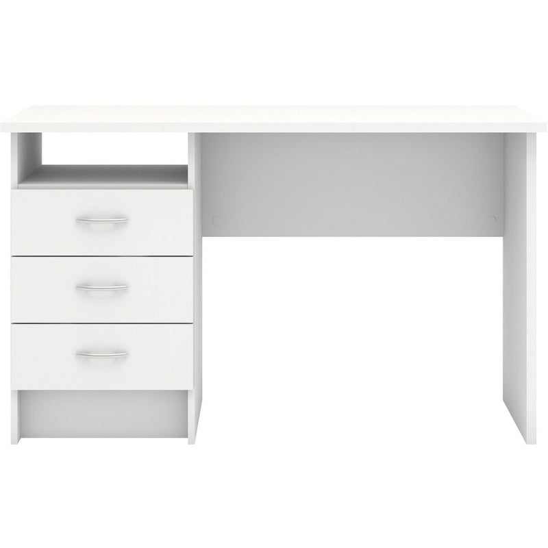 Function Plus White With 3 Drawer Office Desk