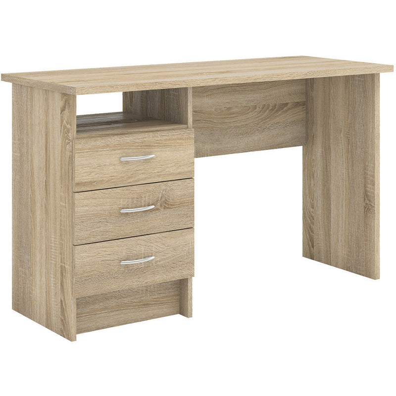 Function Plus Oak With 3 Drawer Office Desk