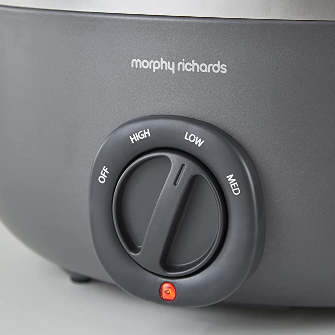 Morphy Richards 461022 Oval Sear and Stew 6.5 Litre Slow Cooker Titanium