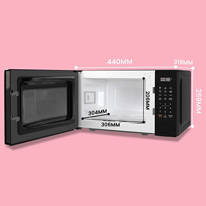COMFEE' 700w 20 Litre Digital Microwave Oven with 6 Cooking Presets, E –  Infyniti Home