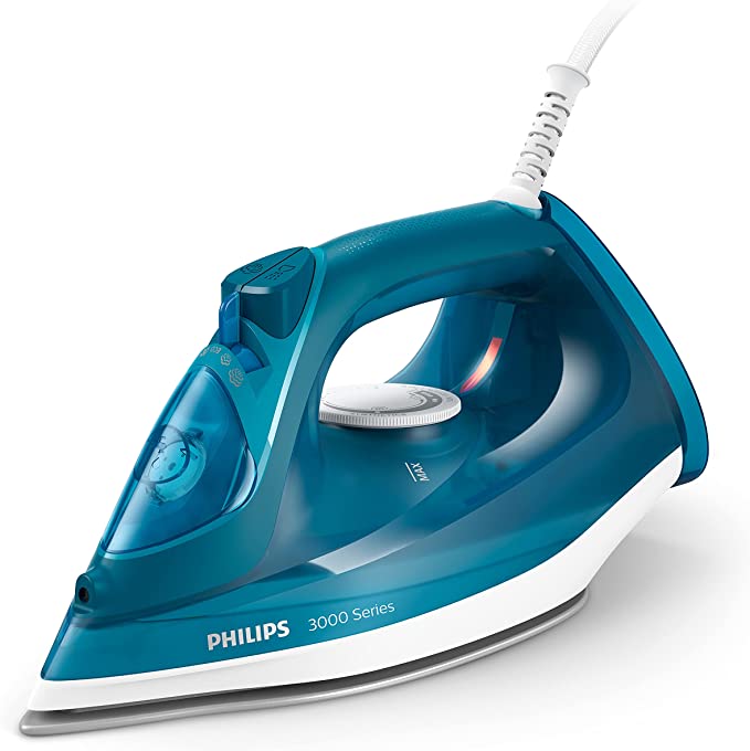 Philips Domestic Appliances UK Perfect Care 3000 Series Steam Iron - 2600 W power, 40 g/min continuous steam, 200 g steam boost, 300 ml, DST3040/79