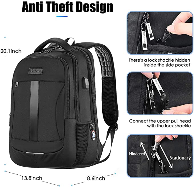 Anti theft backpack 17 cheap inch laptop