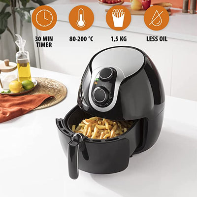 Tristar FR-6996BS Air Fryer XL, 5.2 L, 1800 W, Adjustable Thermostat, Timer