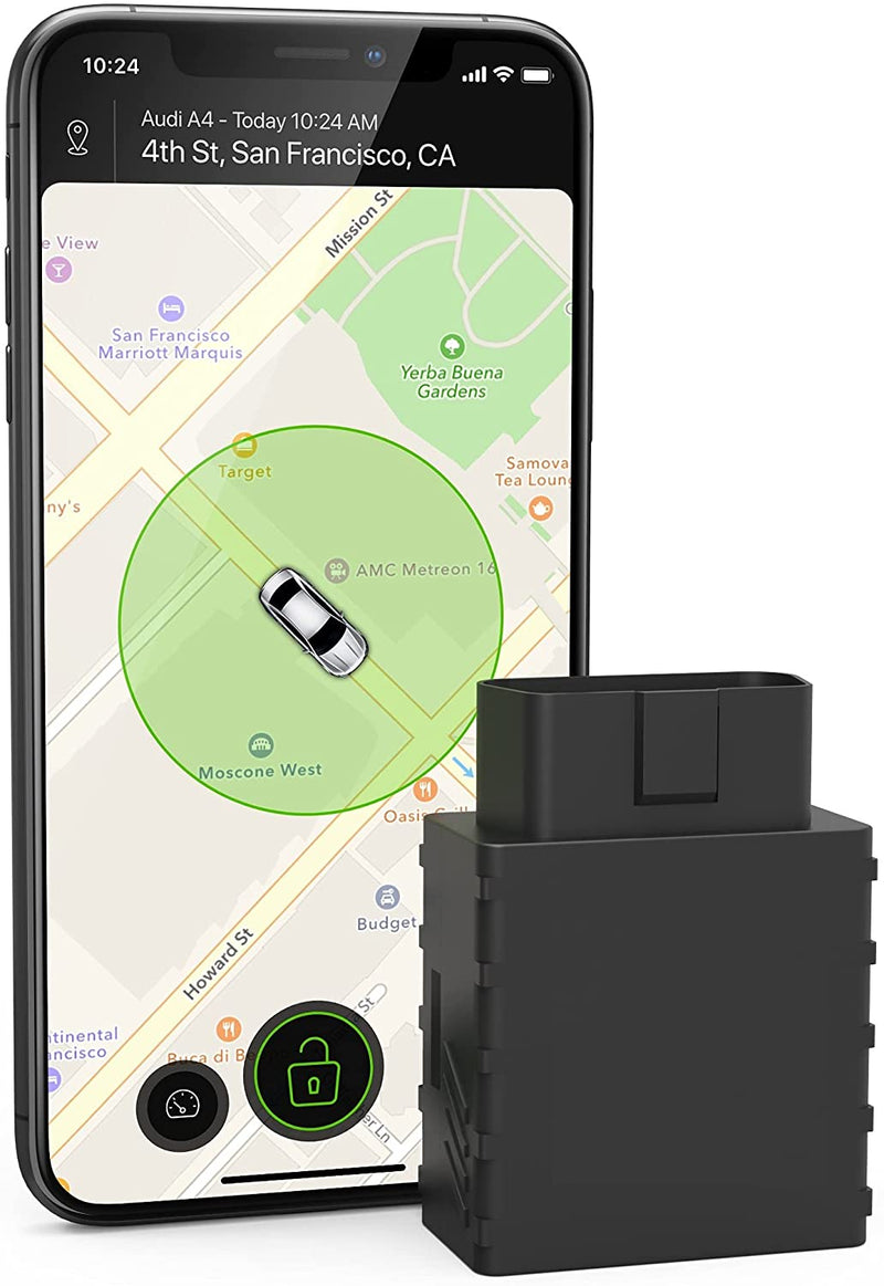 CARLOCK - Advanced Real Time Car Tracker & Car Alarm. Comes with Device & Phone App, OBD Plug&Play