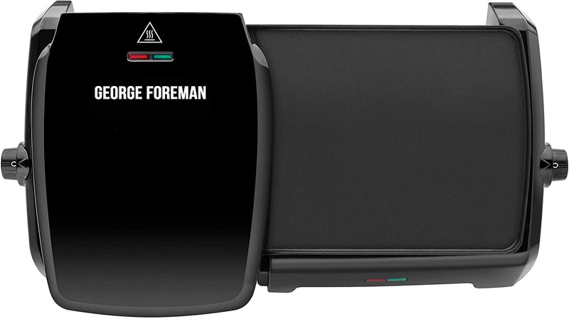 George Foreman Large Variable Temperature Grill & Griddle 23450, Black