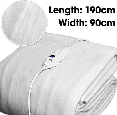 Dreamcatcher Single Fitted Electric Blanket , Machine Washable Heated Blanket, Soft Underblanket with 3 Comfort settings,