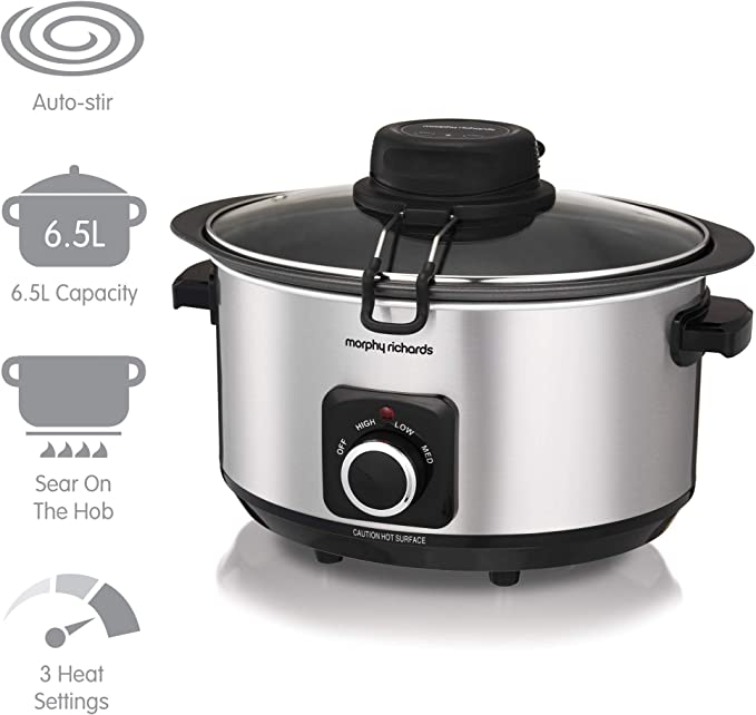 Morphy Richards 461010 Sear, Stew and Stir Slow Cooker, Stainless Stee –  Infyniti Home