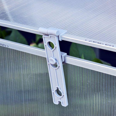 71” Aluminum Greenhouse Plants Raised Bed Vented Cold Frame Protector Transparent