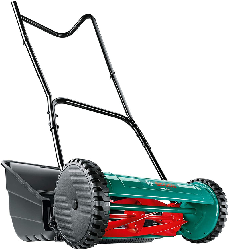 Bosch AHM 38 G Manual Garden Lawn Mower (Cutting Width 38 cm, in Carton Packaging)