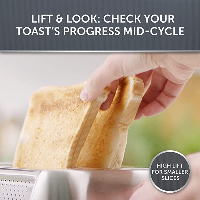 Breville Edge Deep Chassis 2-Slice Toaster | Toasts All the Way to the Top | Brushed Stainless Steel [VTT981]