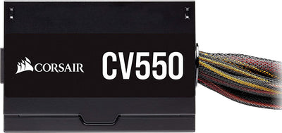 Corsair CV550, CV Series, 80 PLUS Bronze Certified, 550 Watt Non-Modular Power Supply - Black