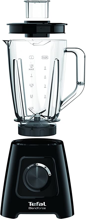 Tefal BL420840 Blendforce II Blender with Plastic Jug, 600 W, 1.5 liters, Black