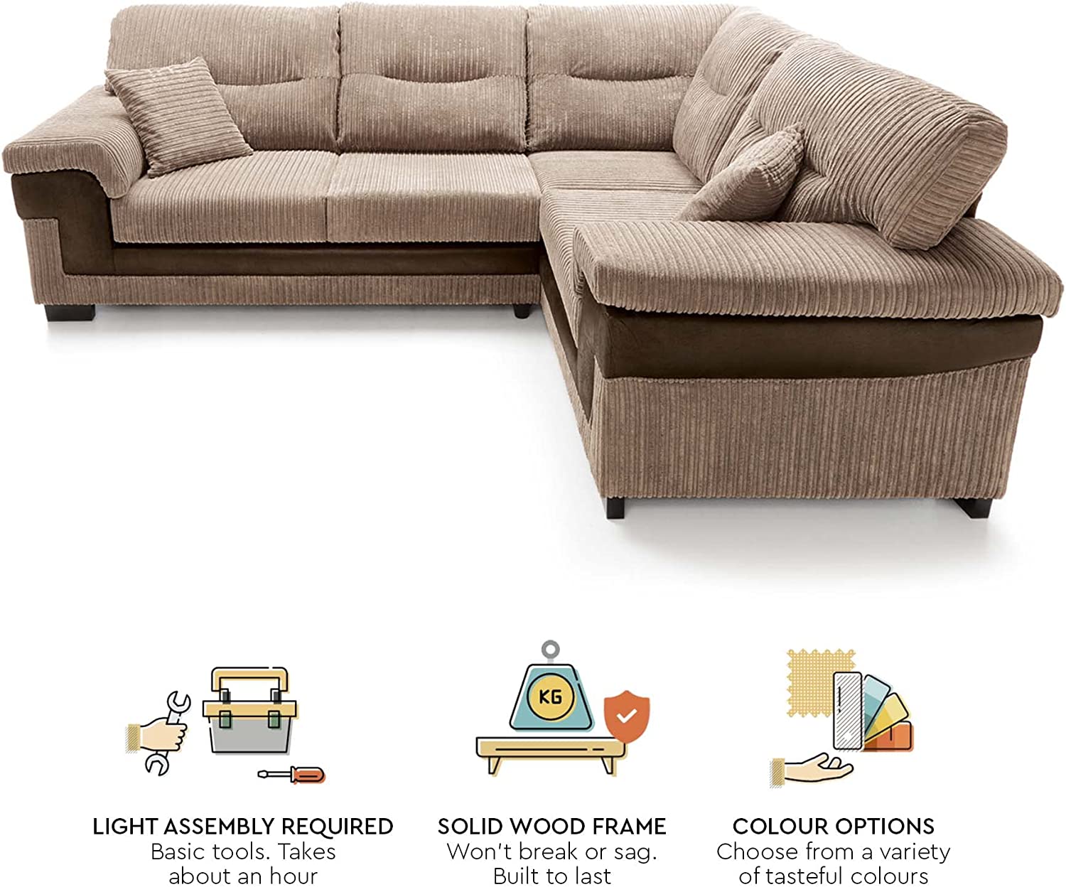 Sag on sale sofa set