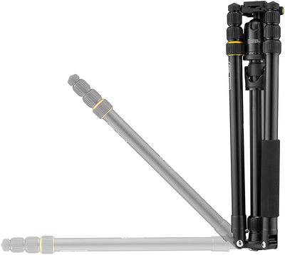 National Geographic Travel Photo Tripod Kit with Monopod, Aluminium, 4-Sections, Twist Locks, Load up 8 kg, Carrying Bag, Ball Head, Quick Release