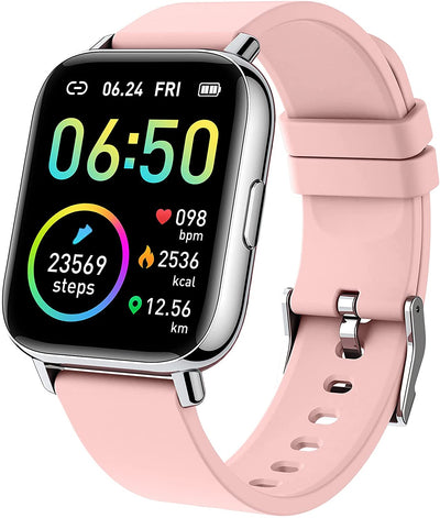 Smart Watch, Fitness Tracker 1.69" Touch Screen Fitness Watch with Heart Rate Sleep Monitor, Step Counter Activity Trackers Waterproof for iOS Android