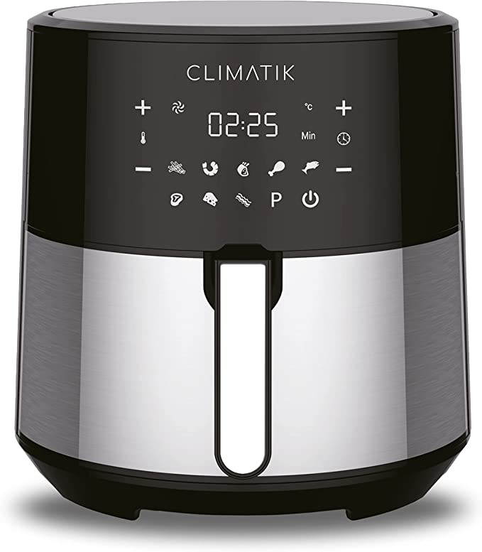 Climatik XXL Digital Air fryer Oven, 8.0 L  Extra Large | Rapid Air Circulation x8 Cooking Presets | Healthy Low Fat Cooking | Temperature Control