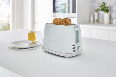 Morphy Richards 220028 Dune 2 Slice Toaster Defrost and Re-Heat Settings, Plastic, 850 W, Green