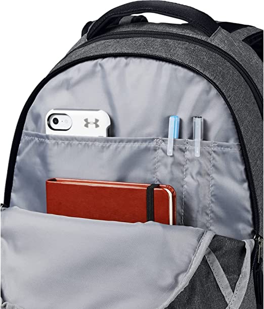 Under Armour Unisex Hustle 5. Durable and comfortable water resistant backpack, spacious laptop backpack - Grey