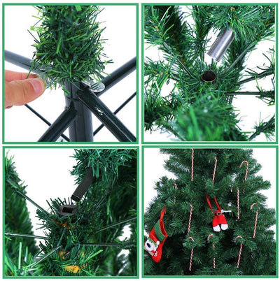 VEYLIN 7ft/2.1M Christmas Tree 1600 Tips Bushy Artificial Tree with Metal Stand