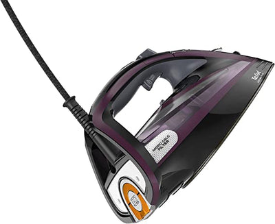 Tefal Ultimate Pure Steam Iron, 240g/min Steam Boost, 350ml Water Tank, 3m Power Cord, 3000W, Purple and Black, FV9830