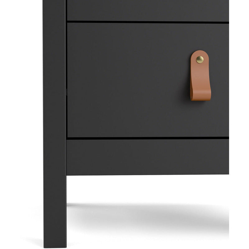 Benjamin Black Bedside Cabinet With 2 Drawers