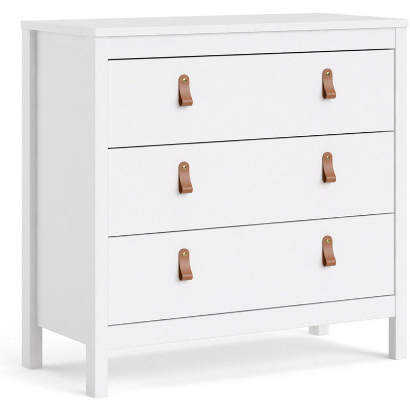 Benjamin White Chest of Drawers With 3 Drawers