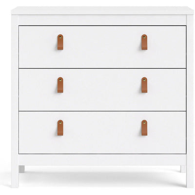 Benjamin White Chest of Drawers With 3 Drawers