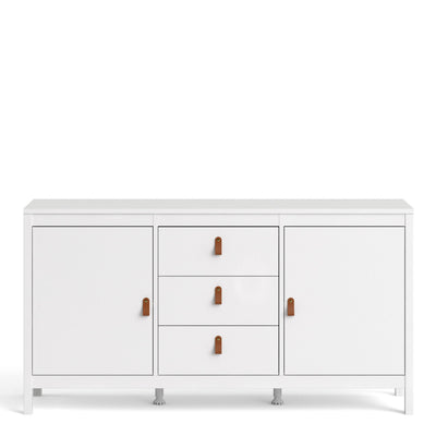 Barcelona Sideboard 2 doors + 3 drawers in White 725796704949