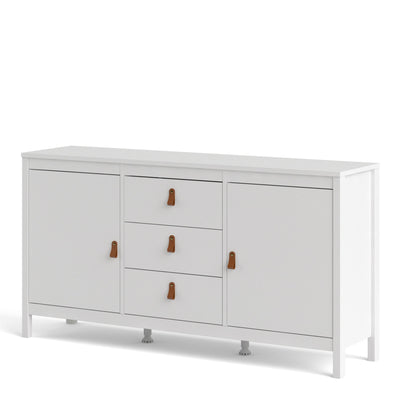 Barcelona Sideboard 2 doors + 3 drawers in White 725796704949