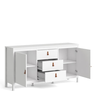 Barcelona Sideboard 2 doors + 3 drawers in White 725796704949