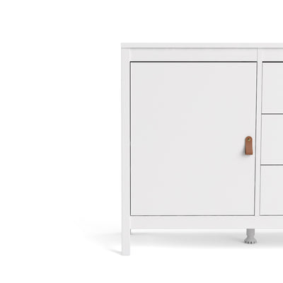 Barcelona Sideboard 2 doors + 3 drawers in White 725796704949