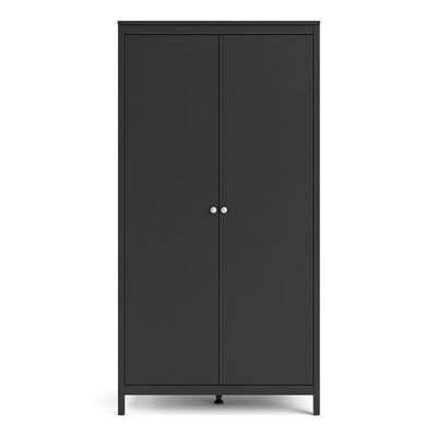 Madrid Wardrobe with 2 doors  Matt Black