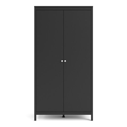 Madrid Wardrobe with 2 doors  Matt Black