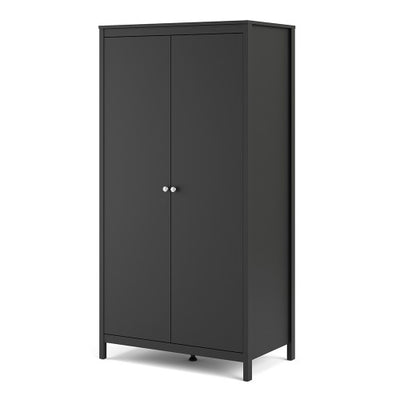 Madrid Wardrobe with 2 doors  Matt Black