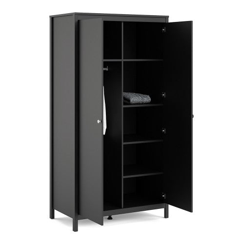 Madrid Wardrobe with 2 doors  Matt Black