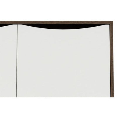 Freya White & Walnut Sideboard 2 Doors + 3 Drawer