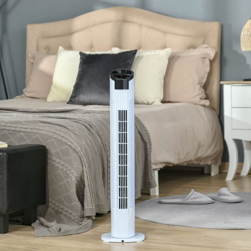 Freestanding Tower Fan White