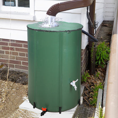 100 Gallon Folding Rain Barrel Water Collector Green 28835473